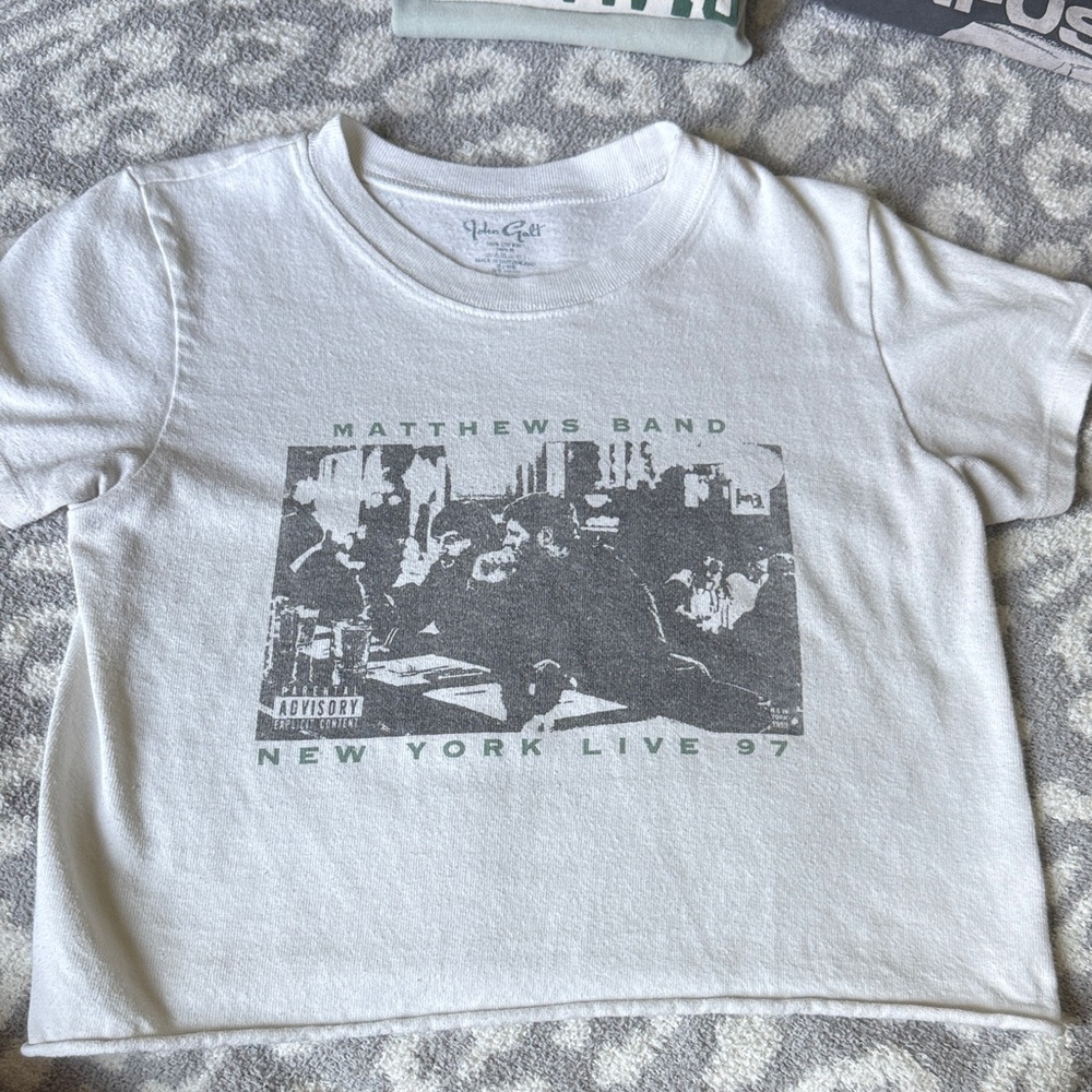 Brandy Melville White Graphic Tee